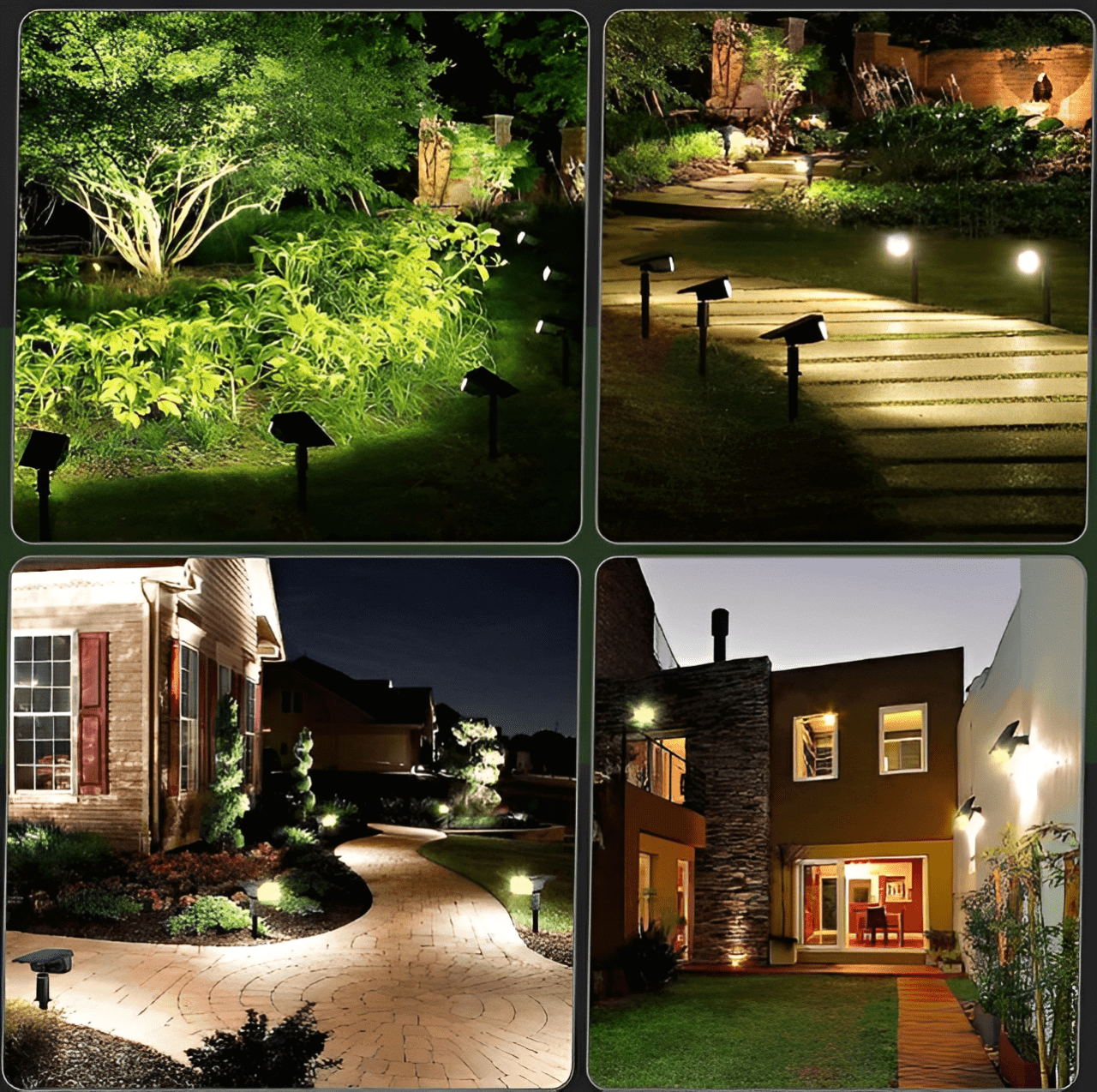 Kit de Espetos de LED Solar para Casa e Jardim - Unique