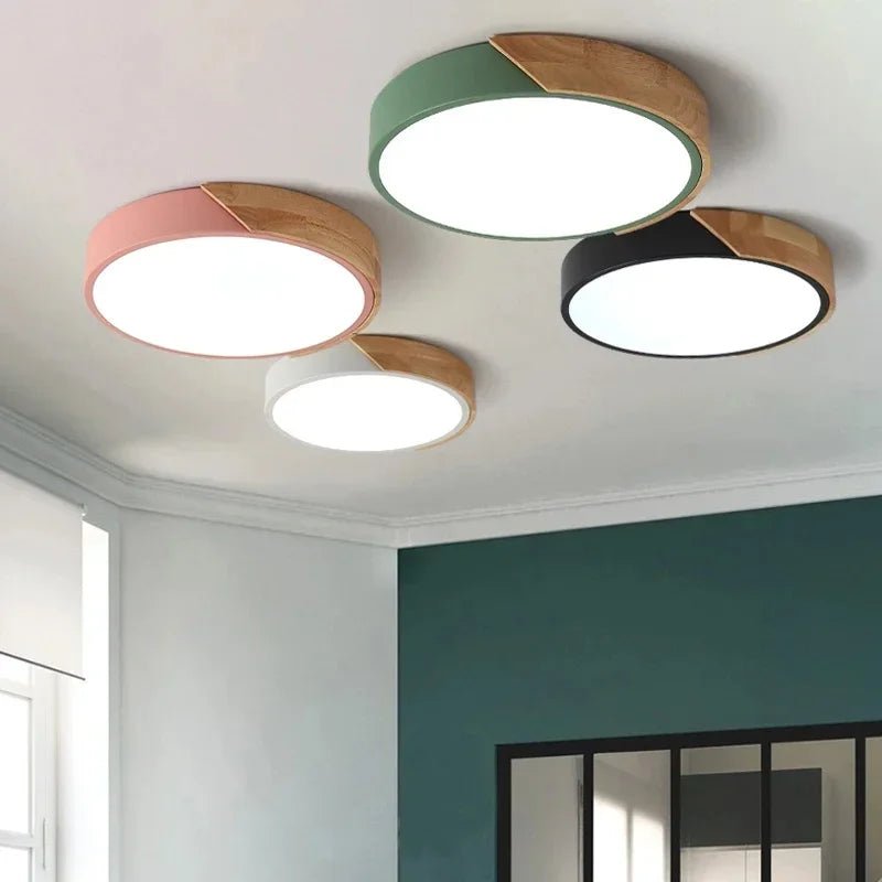 Luminária Plafon de Teto Redonda Led - Estilo Nórdico - Unique