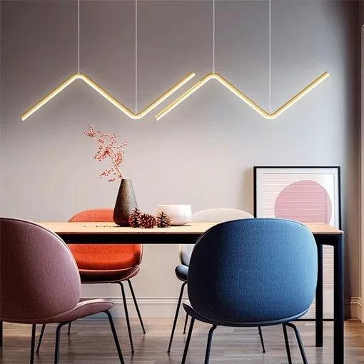 Lustre Luminária de Teto Minimalista Led Estilo Nórdico para Sala - Unique