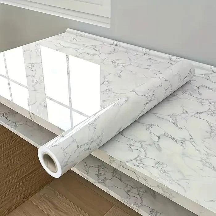 Papel de Parede Autoadesivo Impermeável com Estampa em Mármore - Unique