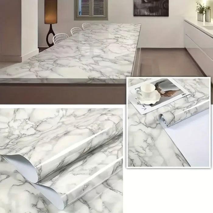 Papel de Parede Autoadesivo Impermeável com Estampa em Mármore - Unique