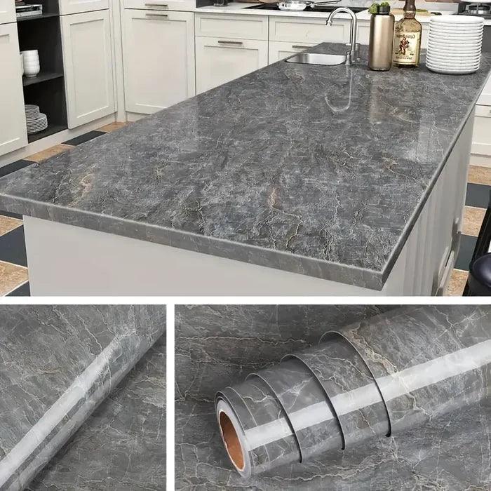 Papel de Parede Autoadesivo Impermeável com Estampa em Mármore - Unique