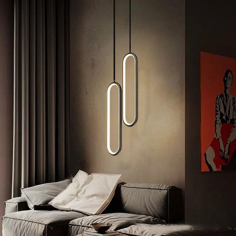 Pendente Minimalista 2 Cabeças para Casa Decoração de Quarto Banheiro e Sala - Unique