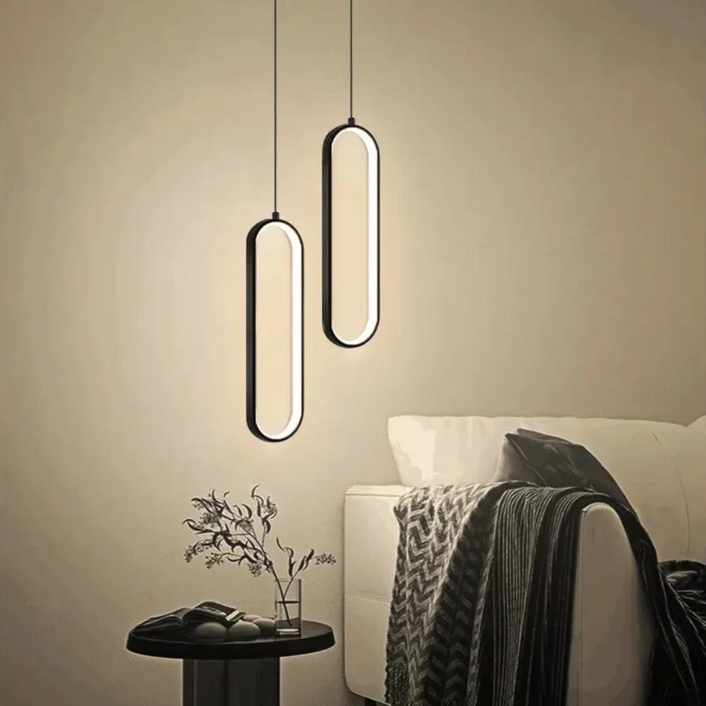 Pendente Minimalista 2 Cabeças para Casa Decoração de Quarto Banheiro e Sala - Unique