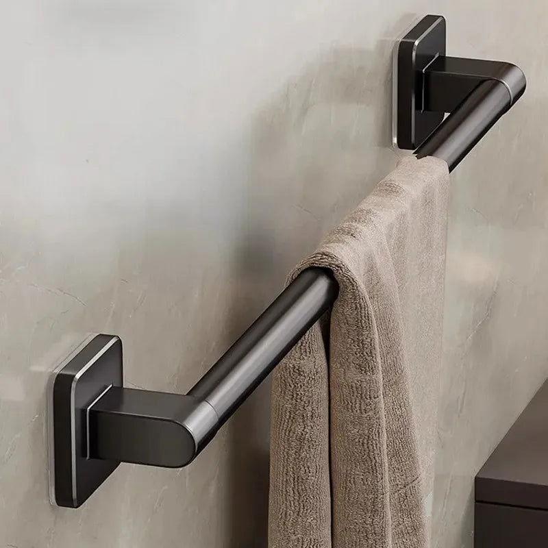 Porta Toalhas de Liga de Alumínio com Design Compacto para Banheiro - Unique