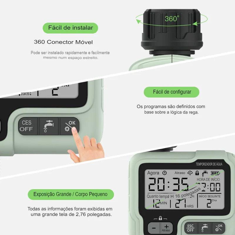 Temporizador de Água para Irrigação do Jardim Controle Automático - Unique