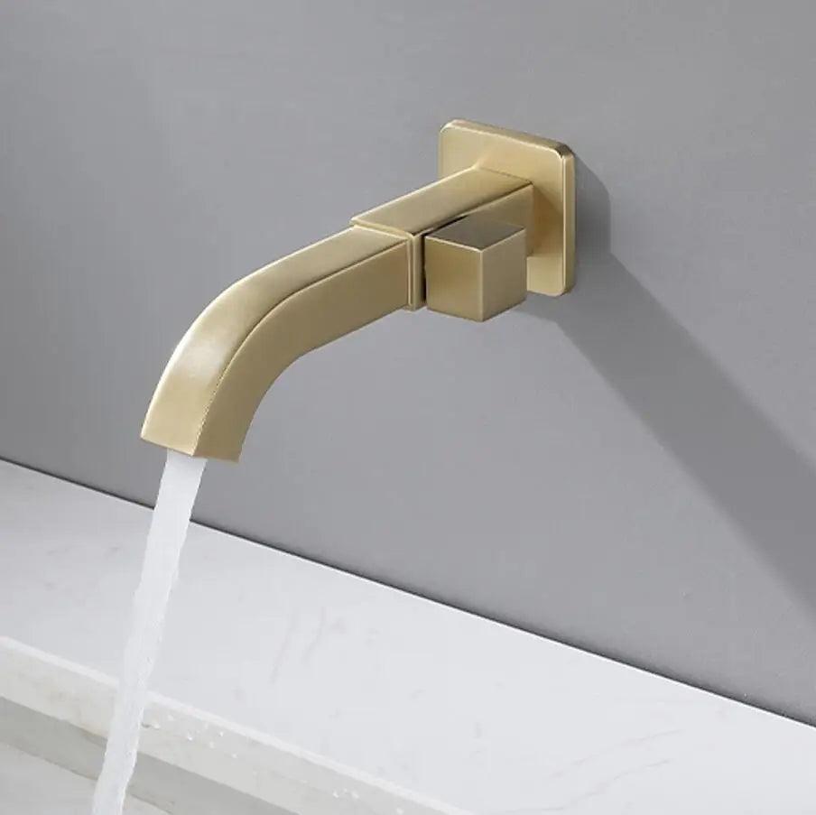 Torneira Escovada para Banheiro com Alavanca Lateral Design Moderno - Unique