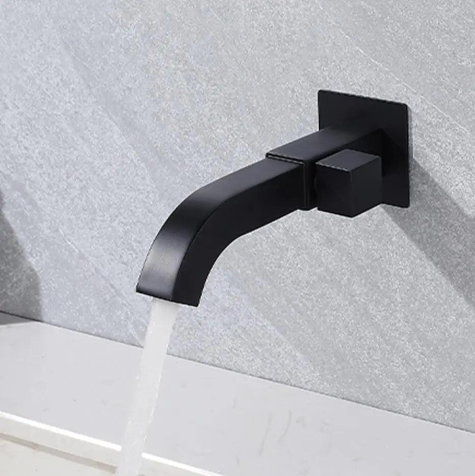 Torneira Escovada para Banheiro com Alavanca Lateral Design Moderno - Unique