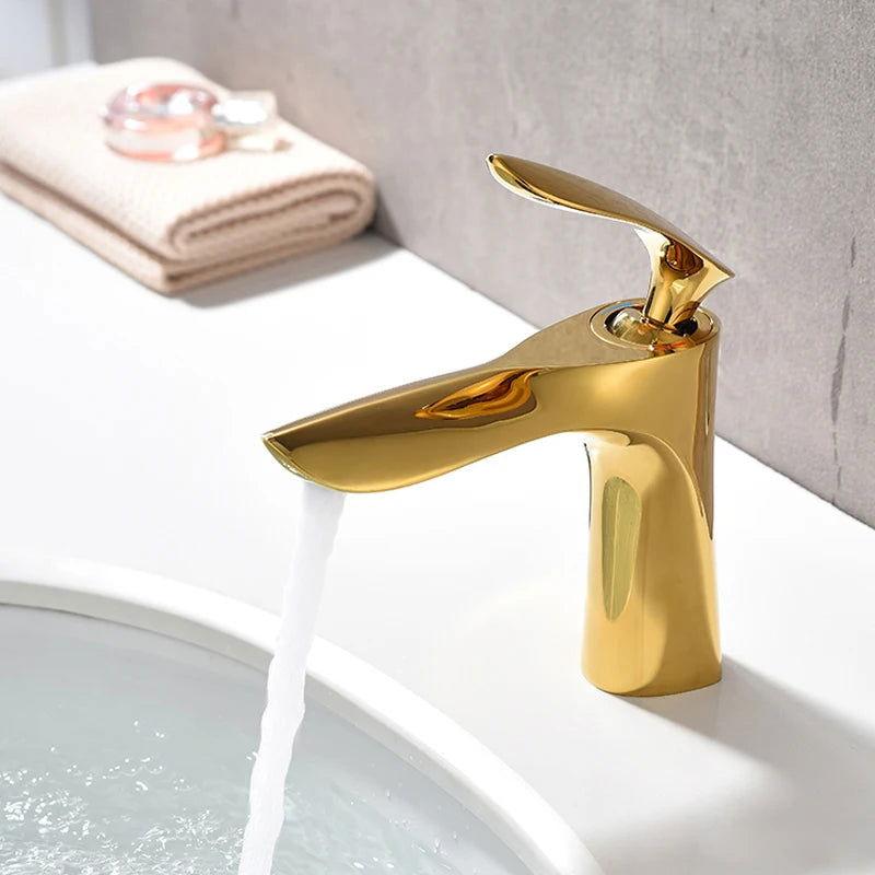 Torneira para Banheiro Elegante Misturador Monocomando Baixo - Unique