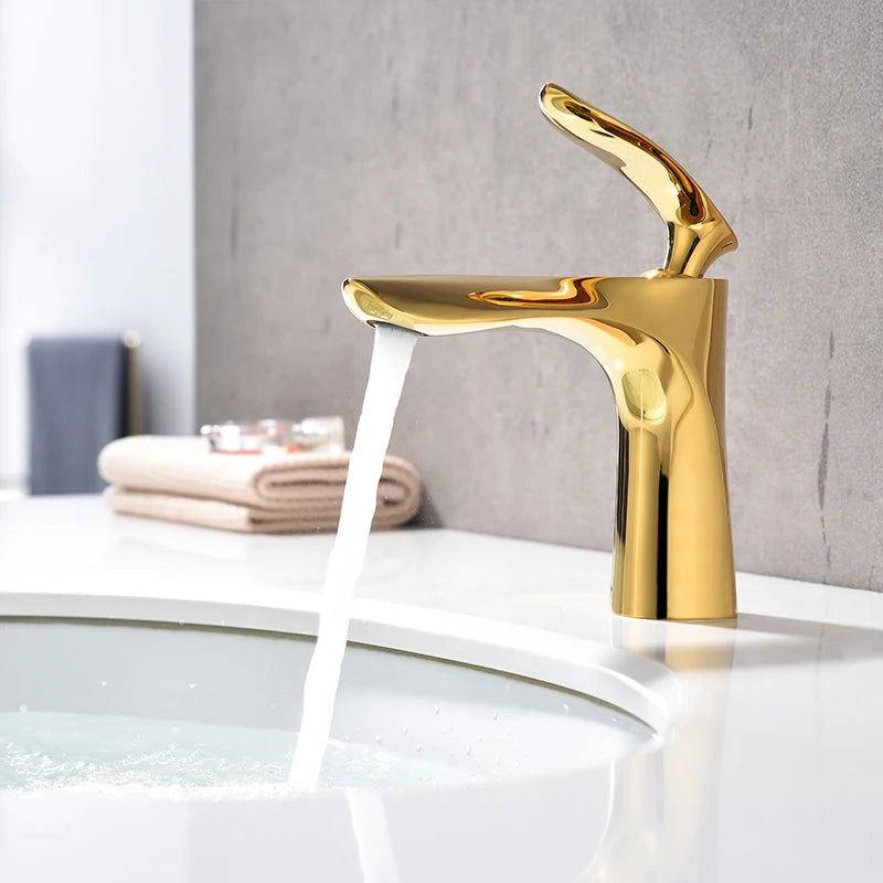 Torneira para Banheiro Elegante Misturador Monocomando Baixo - Unique