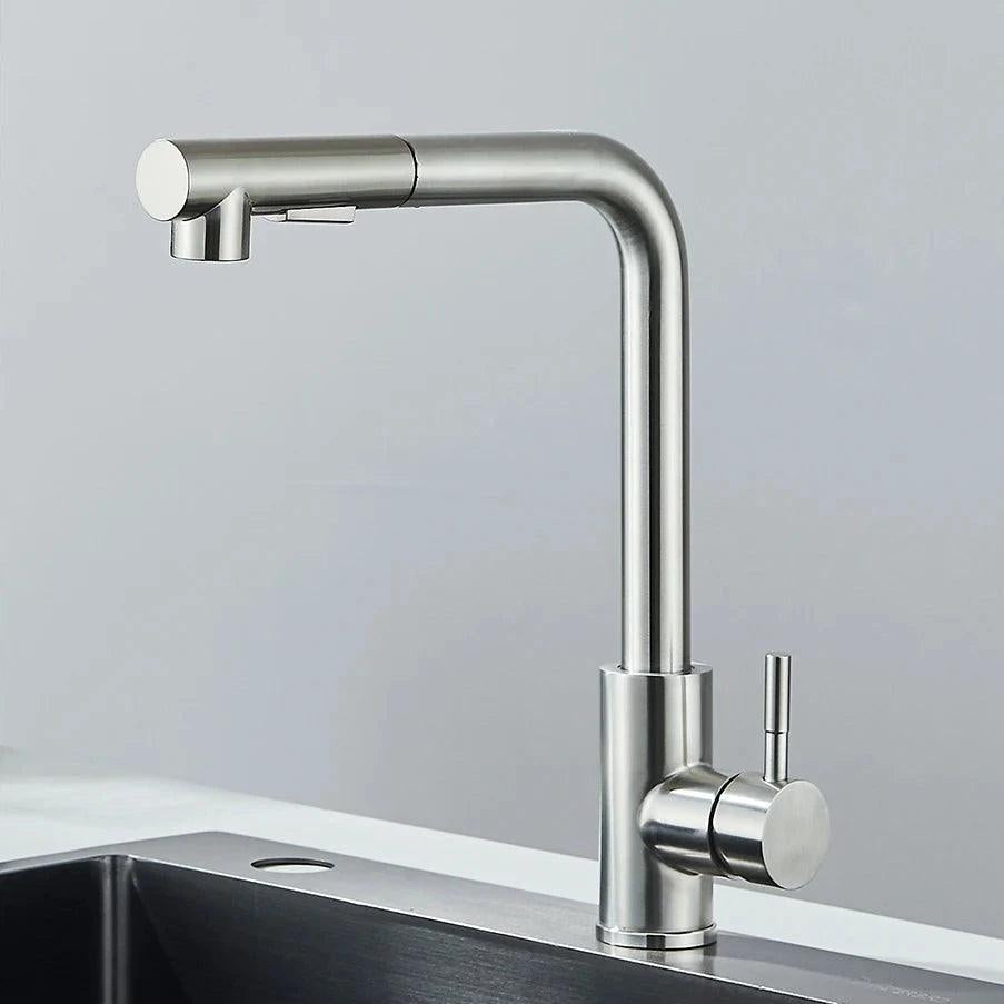 Torneira para Cozinha Gourmet em Aço Misturador Monocomando Extensível - Unique
